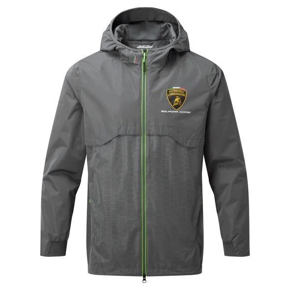 Lamborghini Squadra Corse Men's Lightweight Travel Jacket Grey
