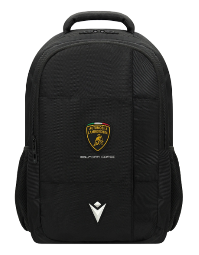 AUTOMOBILI LAMBORGHINI SQUADRA CORSE BLACK BACKPACK